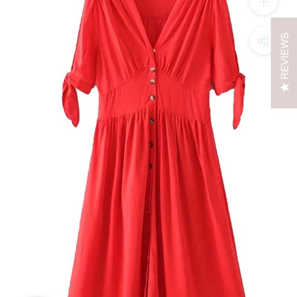 Goodnight Macaroon Red Hillary dress
